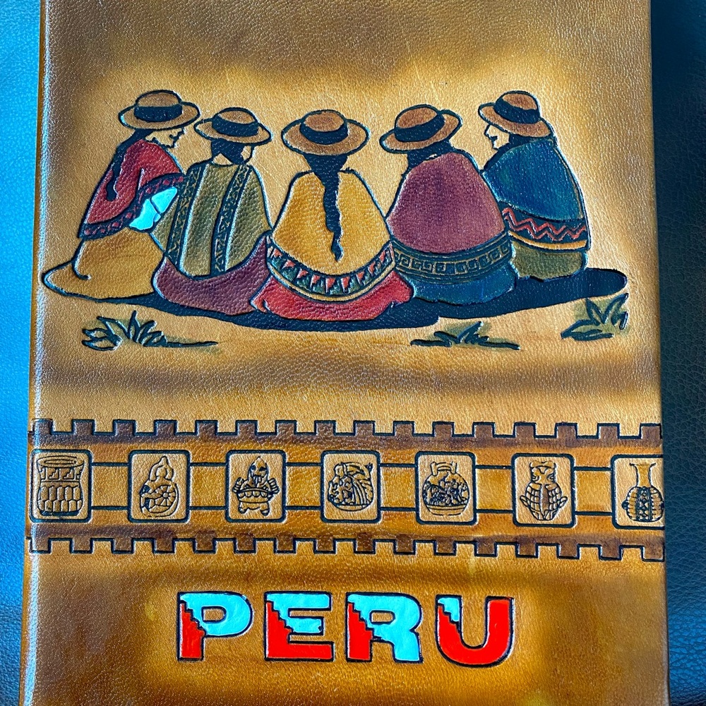 Hand tooled leather photo album